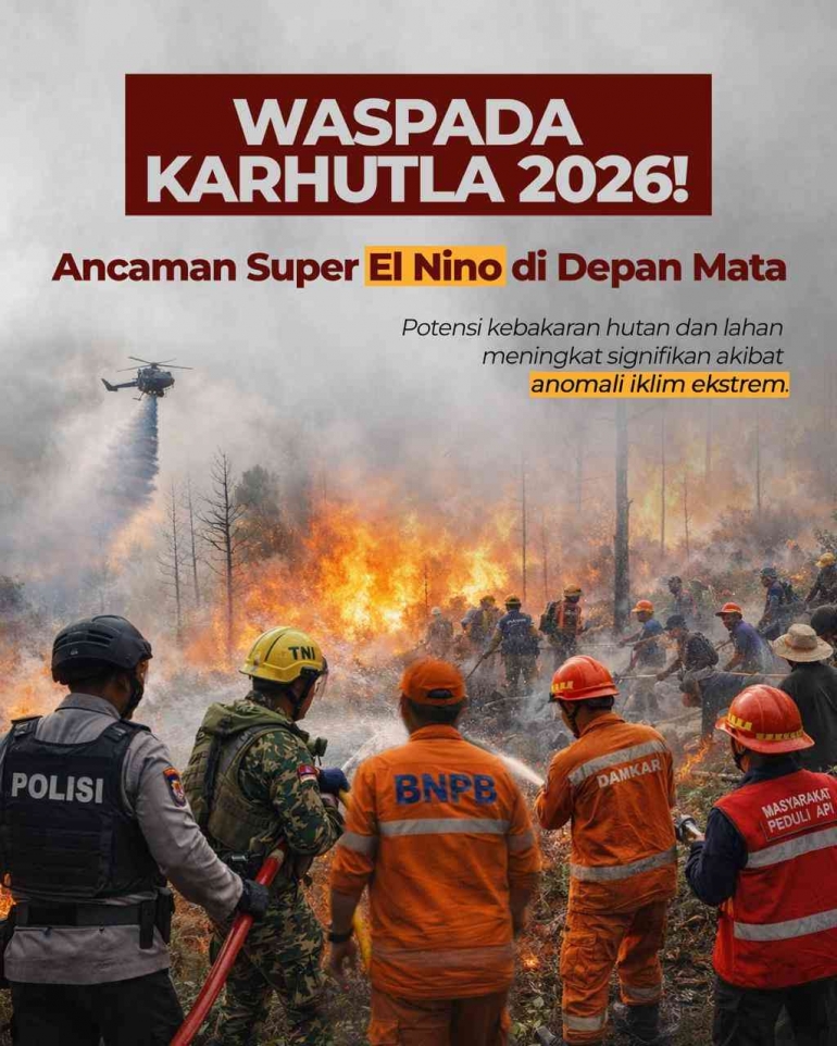 Ayo Bersama Waspada “Super El Nino” 2026: Jangan Sampai Langit Kita Kembali Mengabu!